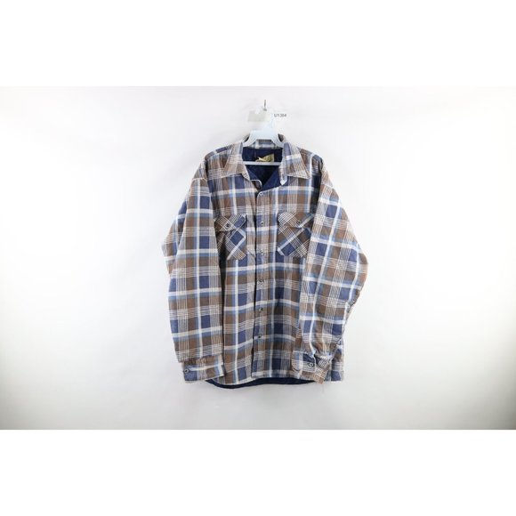 Vintage Jackets & Coats Vintage 7s Grunge Xlt Faded Insulated Plaid
